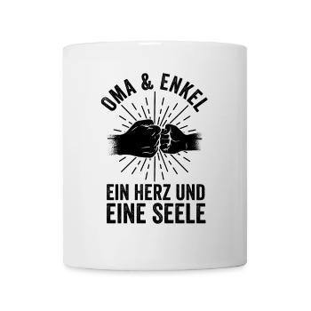 Grand-mère Petit-fils Mamie - Mug blanc - blanc - Devant
