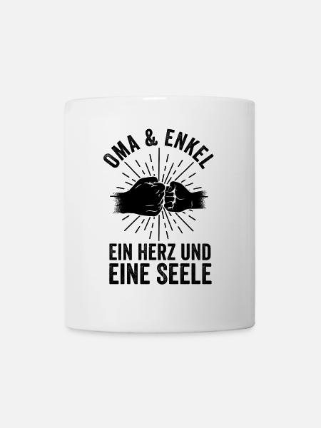 Großmutter Enkel Oma - Tasse - Weiß