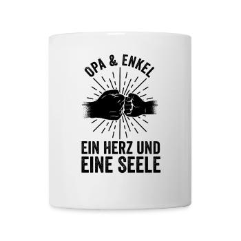 Grand-père, petit-fils, grand-père - Mug blanc - blanc - Devant