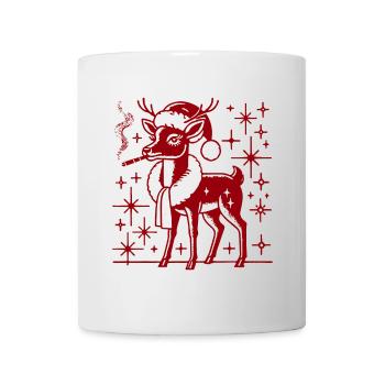 Maman renne de Noël - Mug blanc - blanc - Devant