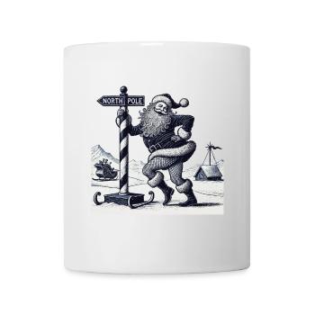 Drôle Père Noël Pole Dance Noël - Mug blanc - blanc - Devant