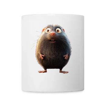 Taupe avec des lunettes de soleil Love Cute Moles - Mug blanc - blanc - Devant