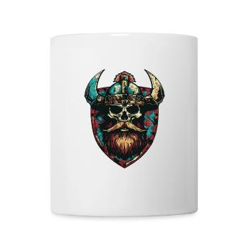 Wikinger Skull Wappen - Tasse - Weiß - Vorne