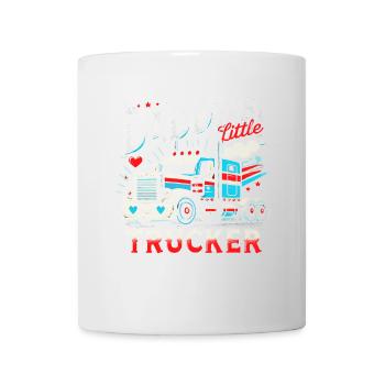 Daddys kleiner Trucker - Tasse - Weiß - Vorne