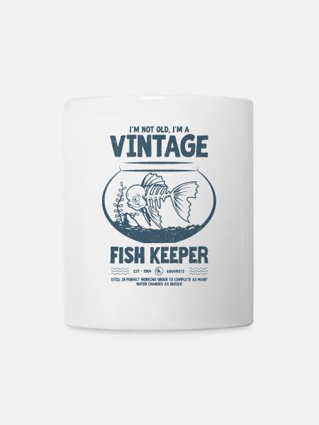 Gardien de poisson vintage poisson tropical anniversaire 1964 - Mug blanc - blanc