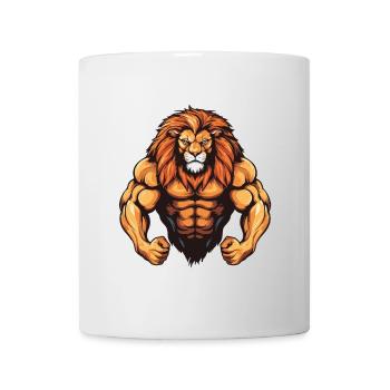 Löwe Gym Fitness Martial Arts MMA - Tasse - Weiß - Vorne