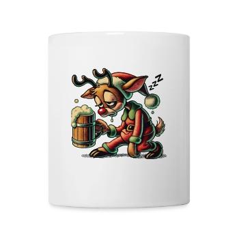 Funny Reindeer For Beer Lovers Party - Mug - white - Front