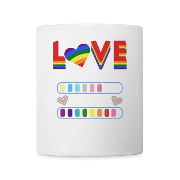 Gender Lesbians, Gays, Trans, Queer Rainbow - Mug - white - Front