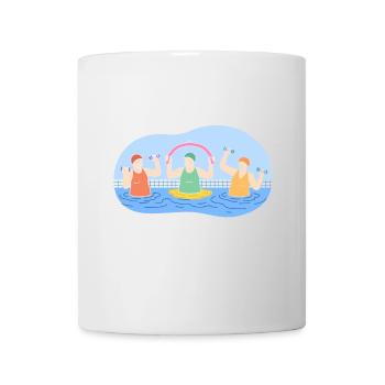 Lustig "I pee in Pools"! Sarkastisch, ironisch - Tasse - Weiß - Vorne