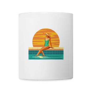 Funny "I pee in pools"! Sarcastic, ironic - Mug - white - Front