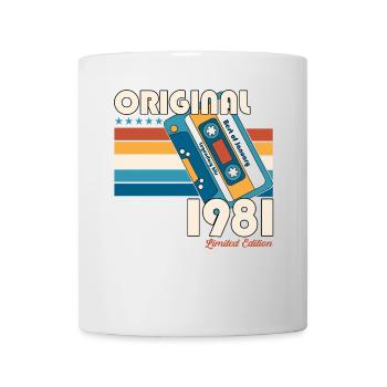 44th Birthday Cassette January 1981 Vintage 81 - Mug - white - Front