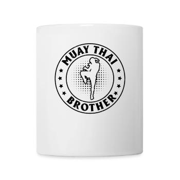 Muay Thai Frère Muay Thai Combattant - Mug blanc - blanc - Devant