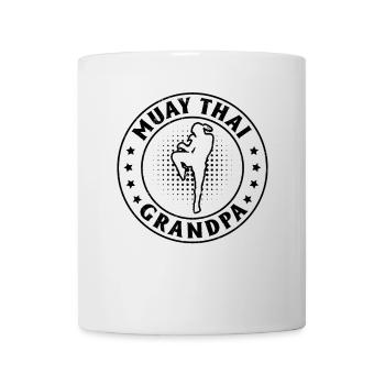 Muay Thai Grand-père Muay Thai Combattant - Mug blanc - blanc - Devant