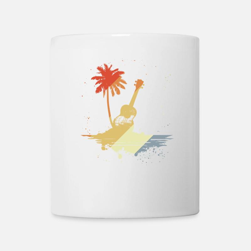 Ukulele Retro Style - Tasse - Weiß