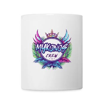 Mykonos Crew Bunt - Tasse - Weiß - Vorne