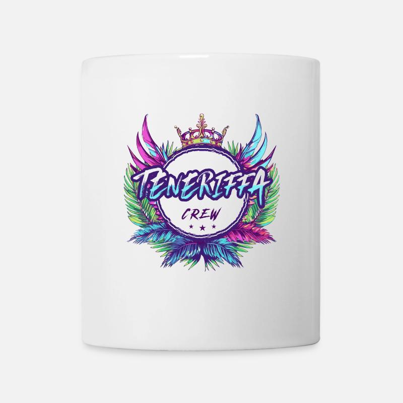 Teneriffa Crew Bunt - Tasse - Weiß