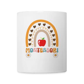 Montessori teacher I rise by - Mug - white - Front