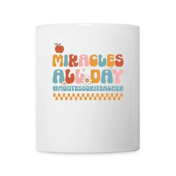 Montessori teacher I rise by - Mug - white - Front