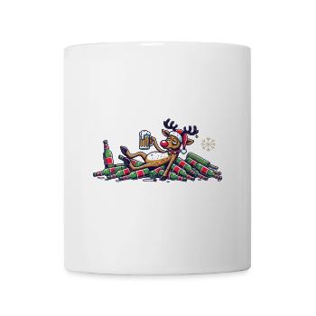 Funny Reindeer For Beer Lovers Christmas - Mug - white - Front