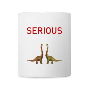 Dino Krawatte Business Meme funny Spruch Outfit - Tasse - Weiß - Vorne