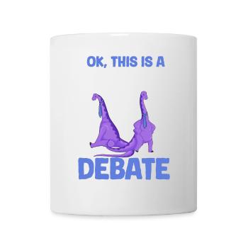 Dino Krawatte Business Meme funny Spruch Outfit - Tasse - Weiß - Vorne