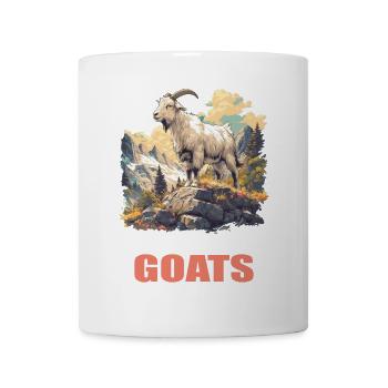 Chèvres chèvre - Mug blanc - blanc - Devant