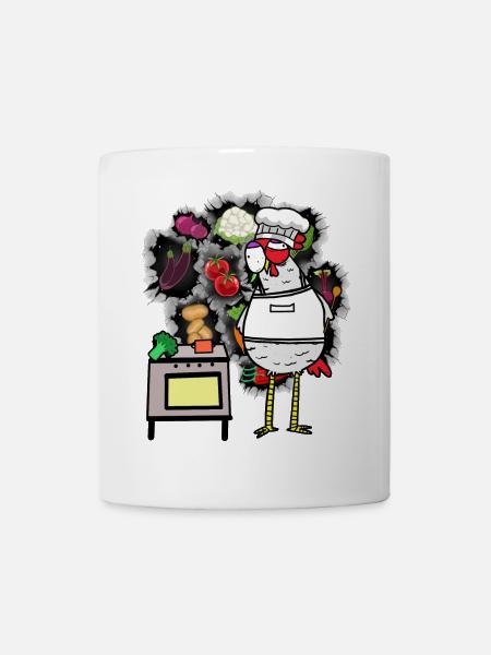Huhn Koch Köche Köchin - Tasse - Weiß