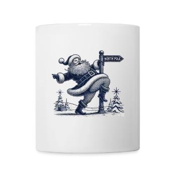 Drôle de Père Noël Pole Dance Fun - Mug blanc - blanc - Devant