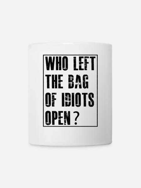 qui a laissé le sac - Mug blanc - blanc