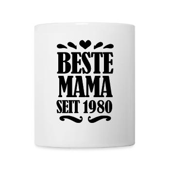 Beste Mama seit 1980 - Beste Mutter seit 1980 - Tasse - Weiß - Vorne