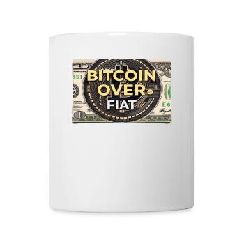 Bitcoin Over – Crypto Design for Enthusiasts - Mug - white - Front