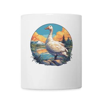 geese goose - Mug - white - Front