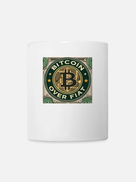 Bitcoin Over – Conception de crypto-monnaies pour les passionnés - Mug blanc - blanc