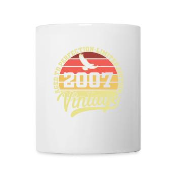 Jahrgang 2007 Geburtstagsgeschenk Geboren im Jahr 2007 - Tasse - Weiß - Vorne