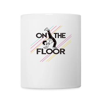 Sur le sol - Conception Breakdance Cool - Mug blanc - blanc - Devant