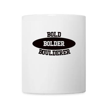 Bloc Bold Bolder Boulderer - Mug blanc - blanc - Devant