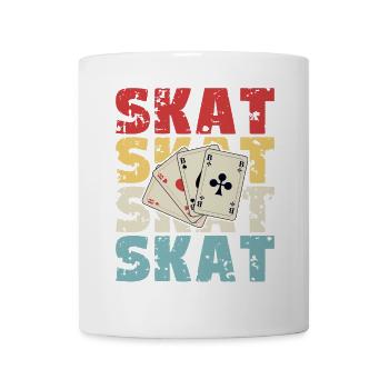 Skat Karten Retro Design - Tasse - Weiß - Vorne