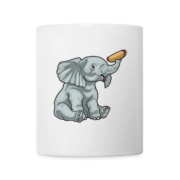 Elephant Hot Dog - Mug - white - Front