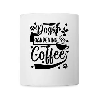 Dogs Gardening Coffee - Hobby Gardener Gardening - Tasse - Weiß - Vorne