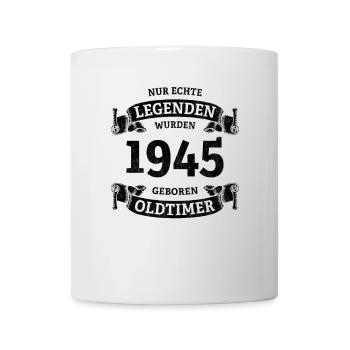 Real Legends Were Born In 1945 80th Birthday - Mug - white - Front