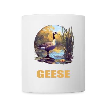 geese goose - Mug - white - Front