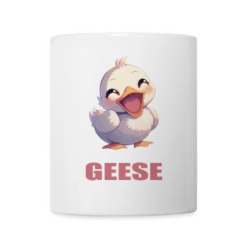 geese goose - Mug - white - Front