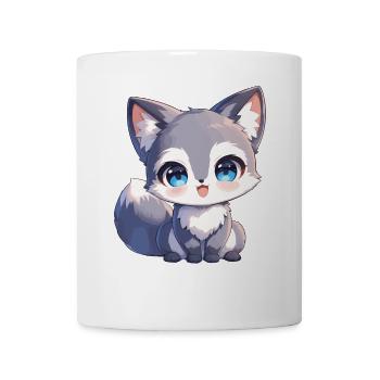 Gray foxes Gray fox - Mug - white - Front