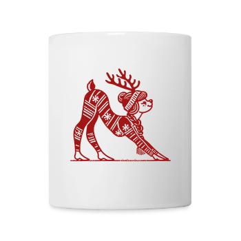 weYoga Reindeer for Christmas Relaxation - Mug - white - Front