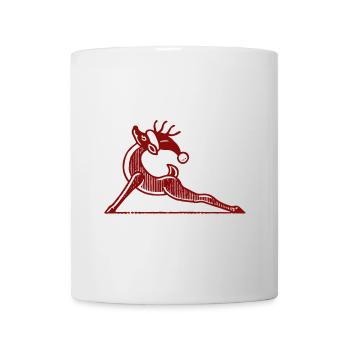 Yoga Reindeer Christmas Relaxation - Mug - white - Front