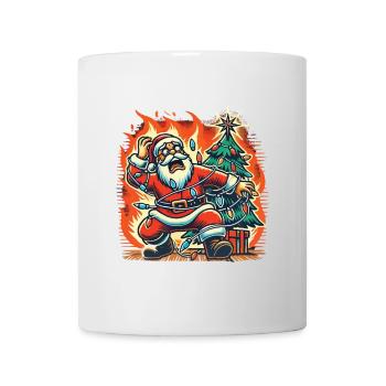 Electric shock Santa Claus disaster - Mug - white - Front