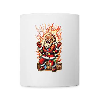 Santa Claus gets electrocuted catastrophe - Mug - white - Front
