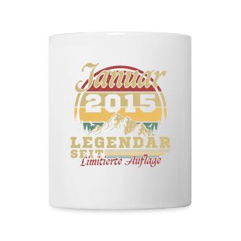 Cadeau anniversaire 10 ans Né en janvier 201 - Mug blanc - blanc - Devant