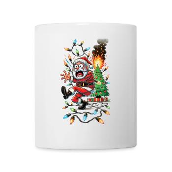 Santa Claus Electrocution Chaos Disaster - Mug - white - Front