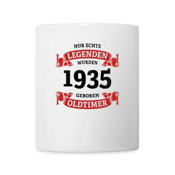 Echte Legenden wurden 1935 geboren 90. Geburtstag - Tasse - Weiß - Vorne